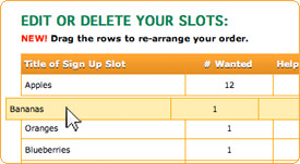 Slot sorting upgrade