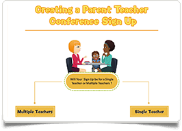 create a conference sign up