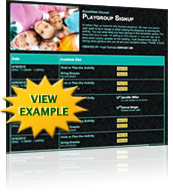Kids Playgroup Sign Up Template