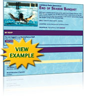 Sports Awards Banquet RSVP Template