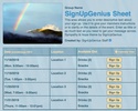 Sympathy & Hope sign up sheet