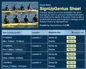 Rowing sign up sheet