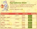 Easter Bunny sign up sheet
