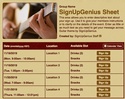 Guitar sign up sheet