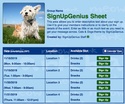 Cats & Dogs sign up sheet