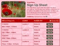 Click to enlarge Anniversary sign up sheet