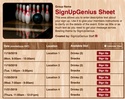 Click to enlarge Bowling sign up sheet