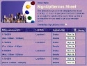 Arts sign up sheet