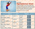 cheerleading basket sign up sheet