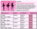 dance recital sign up sheet