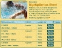 swim team sign up sheet