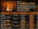 Camping II sign up sheet