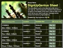 Chess Club sign up sheet