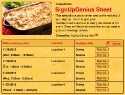 Meal III sign up sheet