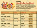 Mexican Fiesta sign up sheet
