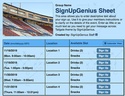 Tailgate sign up sheet