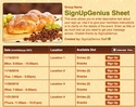 Challah sign up sheet