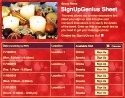 Holiday Cheer sign up sheet