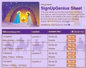 Nativity sign up sheet