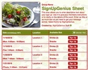 Salad sign up sheet