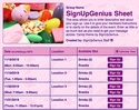 Candy sign up sheet
