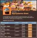 Halloween Cupcakes sign up sheet
