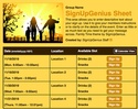 Click to enlarge Family Time sign up sheet
