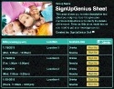 Kids sign up sheet
