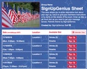Patriotic sign up sheet