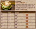Coffee sign up sheet