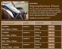 Equestrian sign up sheet