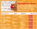 Christmas Music sign up sheet