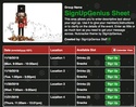 Nutcracker sign up sheet