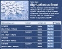 Winter Beauty sign up sheet