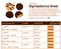 Girl Scout Cookies sign up sheet