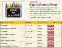 Back to School sign up sheet