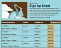 Baby Stork sign up sheet