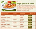 Chicken sign up sheet