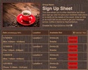 Coffee 2 sign up sheet