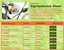 Fishing sign up sheet