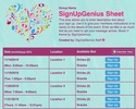 Music V sign up sheet