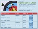 Archery sign up sheet