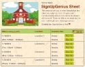 School Fun sign up sheet