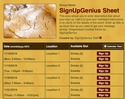 Gingerbread Cookies sign up sheet