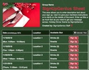 Holiday Dinner sign up sheet