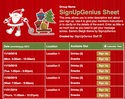 Santa's Sleigh sign up sheet