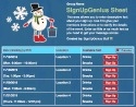 Snowman Fun sign up sheet
