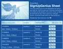 Christmas Angel sign up sheet