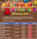 Back to School Time 2 sign up sheet