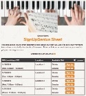 Piano Lessons sign up sheet